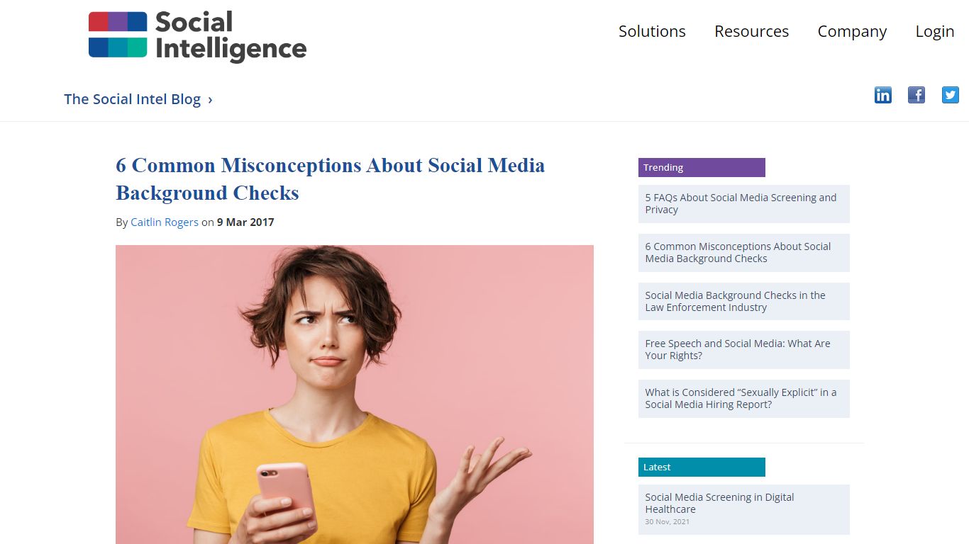 6 Common Misconceptions About Social Media Background Checks - Social Intel